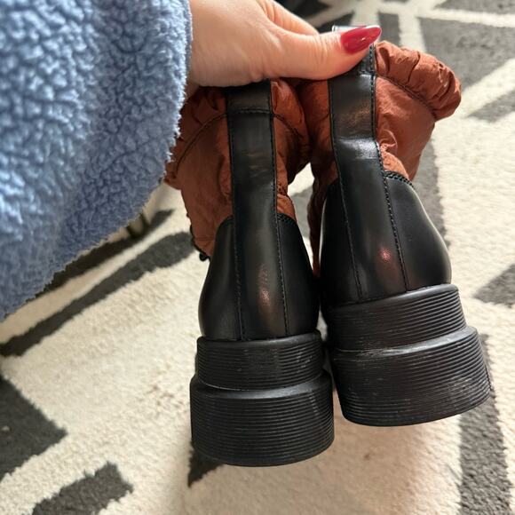 Millie’s HK Leather Canvas Combat Boots Size 6/230 - Picture 3 of 5